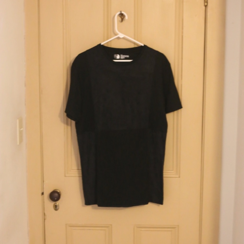 Never Worn Two-Material Drop Tee Shirt🔥